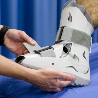 Aircast fitting at Mater Clinic Physio